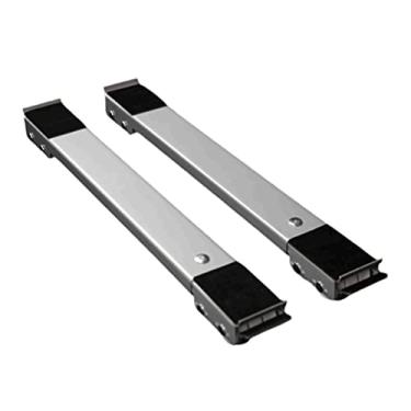 Imagem de AYNEFY Rolo para Aparelhos Pesados, Base Móvel de Metal para Máquina de Lavar Roupa de Tambor e Geladeira, Transferência de Peso Sem Esforço, Freio Estável para Uso Doméstico (#51)
