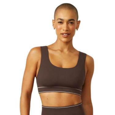 Imagem de Top Comfort Decote Reto Sem Costura - Hope, Marron Carvalho, M