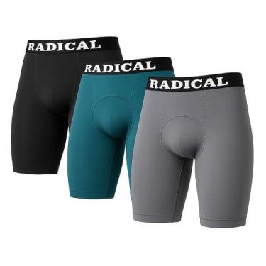 Imagem de kit 3 Bermuda Térmica Anti Assadura Esportiva Sem P ao G5 plus size - 