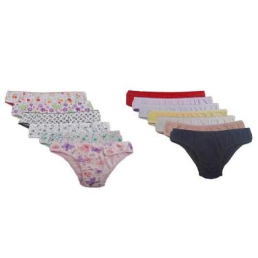 Imagem de Kit com 6 Calcinhas Tanga Algodão 1001 Cotton - Sortidas - LGX Confecç
