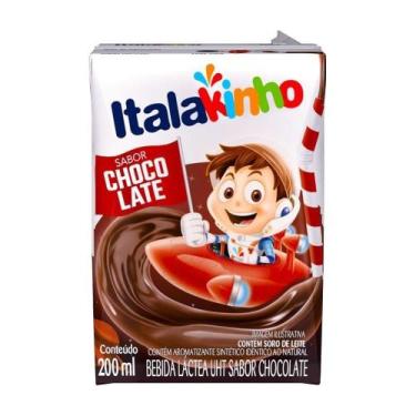 Imagem de Bebida Láctea Italakinho UHT Chocolate 200ml Embalagem com 24 Unidades