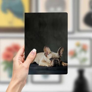 Imagem de Caderno de couro para cães, caderno A5 para anotações no escritório, agenda de 21 x 14,7 cm, agenda, diário de viagem, artigos para cães, presentes para amantes de cães 1