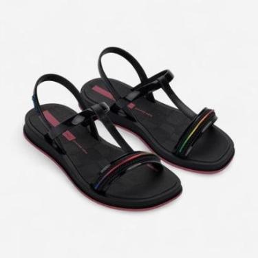 Imagem de Sandália Rasteira Ipanema Glow Infantil Preta-Feminino