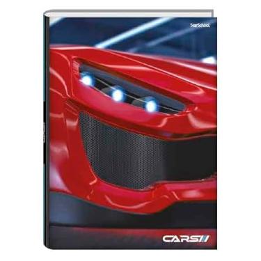 Imagem de Starschool – Caderno Universitário Capa Dura Costurado Cars Disney Pixar | 80 Folhas, 1 Matéria | Maior Durabilidade e Aventura para Estudos