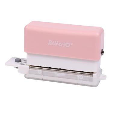 Imagem de SAANTE Perfurador de papel de 6 furos Mini perfurador portátil Suporte para perfuração múltipla de 20/26/30 Abertura de 5,5 mm para A4 A5 B5 Notebook Scrapbook Diário Planejador Calendários Agenda