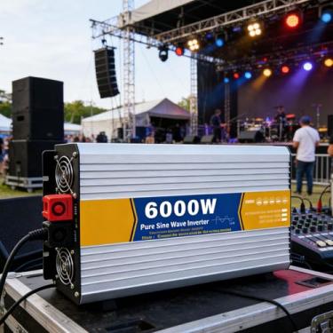 Imagem de 72V to 110V 50HZ,Inversor de Onda Senoidal Pura 60V a 110V 6000W DC 12V-60V para Conversor AC 110V 220V, Inversor Solar de Alta Eficiência para Casa, RV, Caminhão, Barco