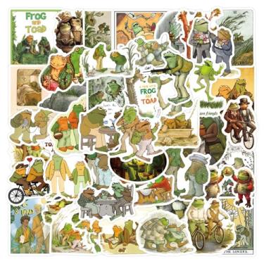 Imagem de 50 peças de adesivos de sapo e sapo para crianças, decalque de vinil à prova d'água para garrafa de água, laptop, brinquedo, adesivo, para decoração de bricolage, para-choque, telefone, chapéu rígido