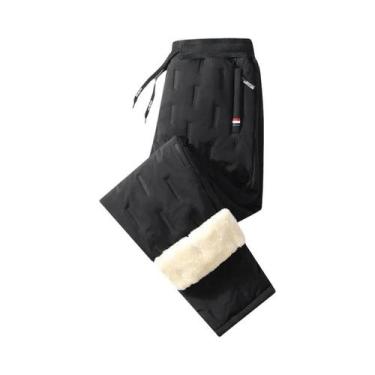 Imagem de Calças De Moletom Masculinas Largas Com Cintura Elástica E Cordão, Que