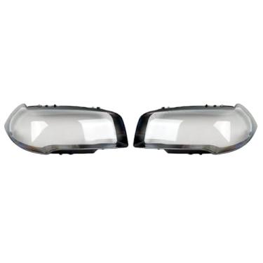 Imagem de Compatível com bmw x3 e83 2004-2010 lente do farol do carro capa de vidro abajur farol escudo transparente(1 Pair)