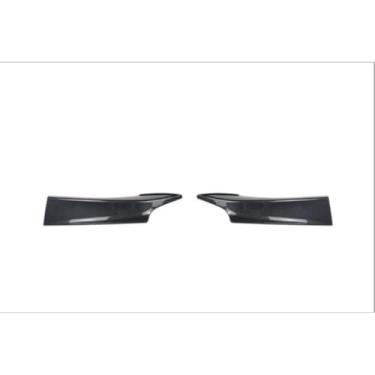 Imagem de Spoiler do para-choque dianteiro do carro peça de modificação do difusor de lábios compatível com 1 série F20 F21 M Sport 2012-2014 Protetor de para-choque acabamento de canto (aspecto de carbono de