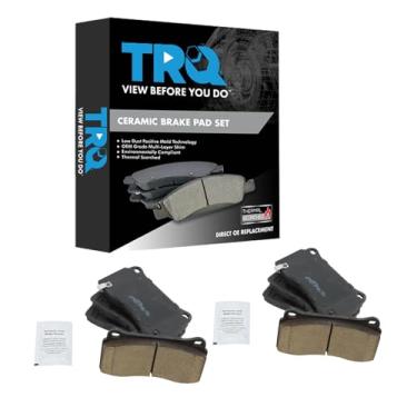 Imagem de TRQ Pastilhas de freio de cerâmica compatíveis com Dodge Viper 2003-2017