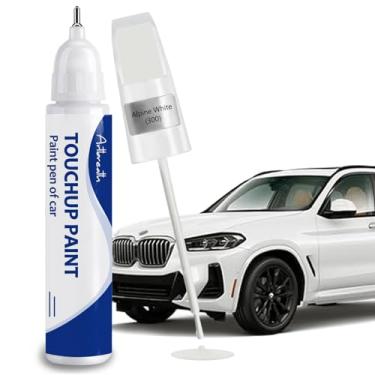 Imagem de Alpine White(300) Tinta de retoque para BMW Caneta de pintura automotiva Reparação de arranhões Dois em um Tinta de retoque Caneta automotiva para BMW X1/X2/X3/X4/X5/X6/X7/Z4/iX/i4/i5/i7