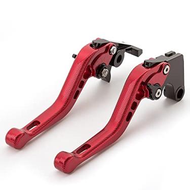Imagem de HYEPIVOT Compatível com 2009 XB12R XB12Ss XB12Scg, 1998-2002 X1 Lightning, 1997-1998 S1 Lightning, 1997-2002 M2 Cyclone Short Brake Clutch Alavancas Par Vermelho