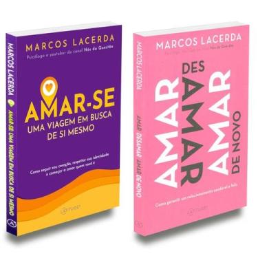 Imagem de Kit 2 Livros Marcos Lacerda: Amar-Se uma Viagem/Amar Desamar - LATITUD