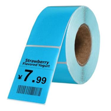 Imagem de PATIKIL 500 etiquetas térmicas, etiquetas de impressora térmica de 4 x 6 cm, etiquetas autoadesivas, rolo de papel retangular, pequeno para impressora, etiqueta de envio, endereço de código de barras