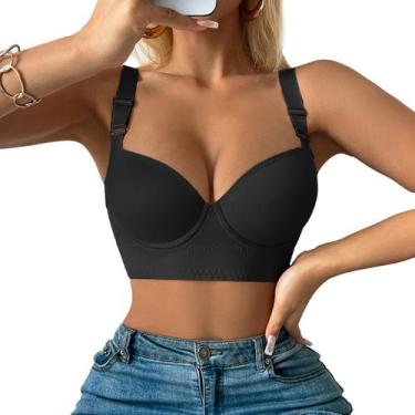 Imagem de Sutiã QDN Underwire Full Coverage Push Up Back Fat Smoothing