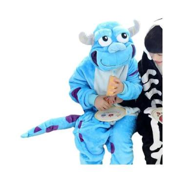 Imagem de Pijama Kigurumi De Esqueleto Sulley Para Crianças, Fantasia De Animal 