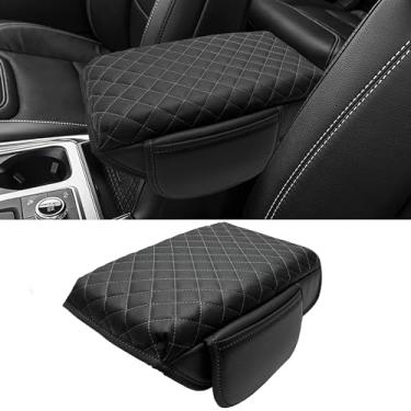 Imagem de Capa de console central para Ford Explorer 2025 2020-2024 acessórios 3 cm de espessura capa de apoio de braço caixa de descanso de braço protetor de tampa almofada almofada de console médio capa de