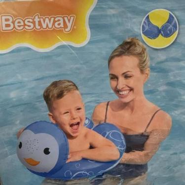 Imagem de Kit 2 Boia Inflável Circular Redonda De Praia Piscina Infantil Criança