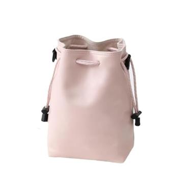 Imagem de Bolsa organizadora protetora macia com cordão para DSLR e equipamento de câmera instantânea (rosa)