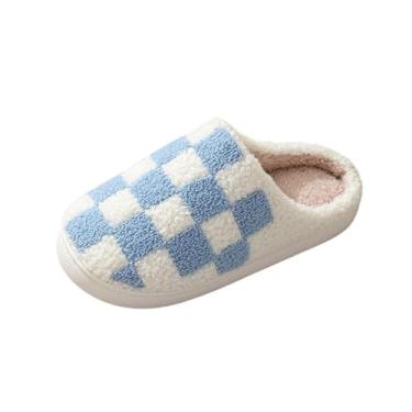 Imagem de Chinelo moderno casual masculino e feminino para casais, quente, inverno, casa, Azul royal, 37