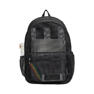 Imagem de Mochila De Malha Moderna Para Viagens Ao Ar Livre, Bolsa De Praia Simp