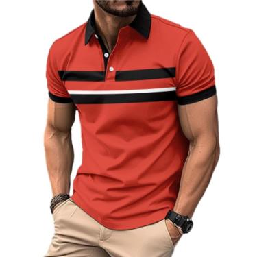 Imagem de Camiseta Masculina De Manga Curta Tendência De Personalidade Camiseta Masculina Clássica Para Todos Os Jogos Camiseta Masculina De Manga Curta Masculina Casual Moda Esportiva, F-red, L