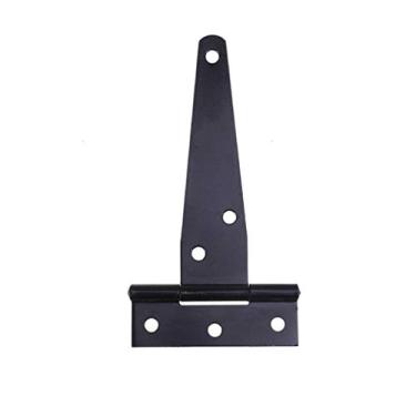 Imagem de 12 peças 10 cm em forma de T de ferro à prova de ferrugem dobradiças dobradiças de porta