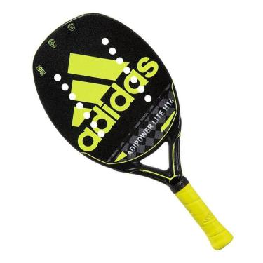 Imagem de Raquete de Beach Tennis Adidas Adipower Lite H14 Preta e Amarela-Unissex