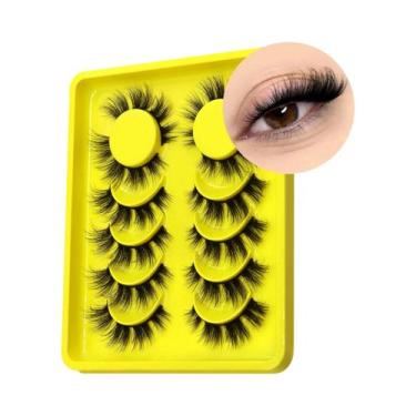 Imagem de Cílios Postiços 3D De Visón Falso, Longos, Espessos E Fluffy, Reutiliz