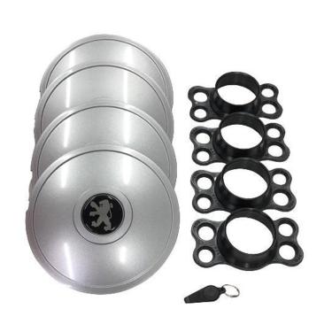 Imagem de Calotas Miollo Peugeot 206 Aro 14 2001/08 Tradicional Prata