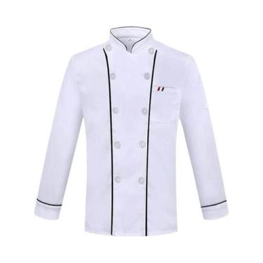 Imagem de Uniformes De Chef De Manga Curta Para Homens E Mulheres, Roupas De Tra