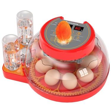 Imagem de 8 incubadoras de chinken para incubação de ovos com rotação automática de ovos e controle de umidade Recarga automática de água, Candler Nature Right 360 Incubadora de pato codorna pintainho peru