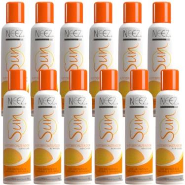 Imagem de Kit 12 Spray Autobronzeador Profissional Neez Sun Resultado Imediato Natural Bronze Sem Sol 150ml
