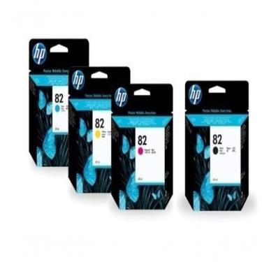 Imagem de Cartucho Hp 82 Kit 4 Cores Xl