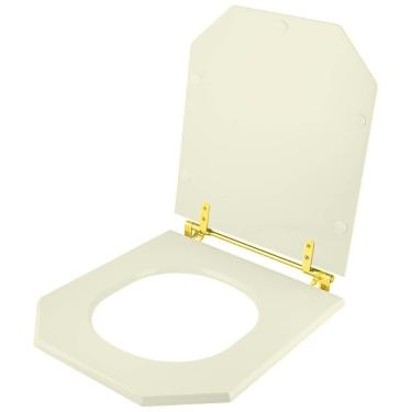 Imagem de Assento Sanitario Para Vaso Incepa Com Ferragem Dourada
