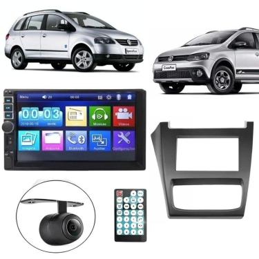 Imagem de Central Multimídia 2 Din Mp5 Spacefox 2012-13 Câmera Moldura