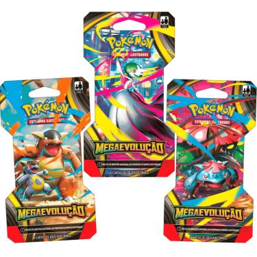 Imagem de Booster Pokémon Unitário Megaevolução 1 Booster com 6 Cartas