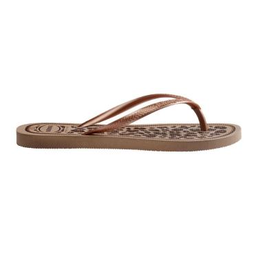 Imagem de Chinelo Feminino Havaianas Slim Animals Gold Dourado - 4103-Feminino