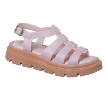 Imagem de Sandália Infanto-juvenil Tratorada Nude Camin 24014-685-Feminino