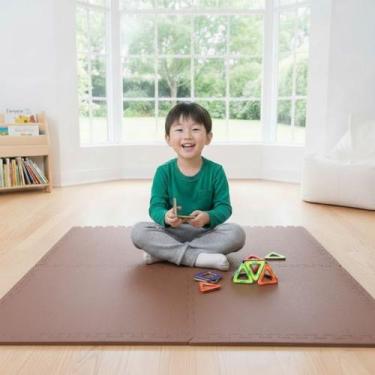 Imagem de Kit 10 Placas Tatame Tapete EVA 50x50cm 10mm 2,5m² Linha Econômica Pis