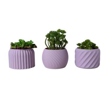 Imagem de Trio Cachepot P - Adornos - Galanta, Rosa Soft