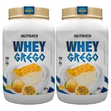 Imagem de Kit 2X Whey Grego - 900g Mousse de Maracuja - Nutrata-Masculino