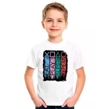 Imagem de Camiseta PLAYSTATION Games Jogos Moda Infantil Roupa Criança 01, Model