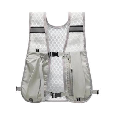 Imagem de Colete Refletivo Leve Para Corrida Com Bolso Para Hidratação E Compart