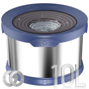 Imagem de Taça de água para cães UPSKY 10L em aço inoxidável à prova de derramam
