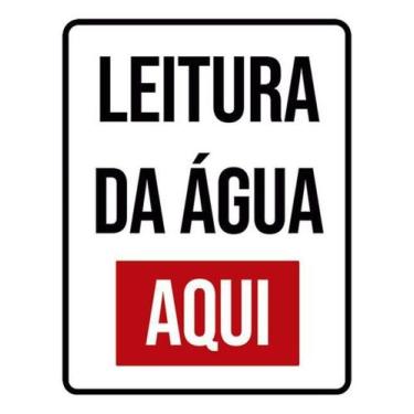 Imagem de Kit 10 Placas Leitura Da Água Aqui - Sinalizo