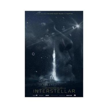 Imagem de Pôster De Pintura Em Tela Do Filme Interstellar, Imagem Clássica De Ar