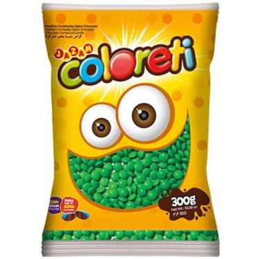 Imagem de Confete Chocolate Coloreti Verde - 300g - Jazam