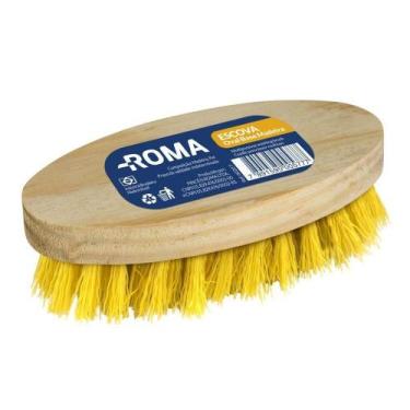 Imagem de Escova Lavar Multiuso Base Madeira - Roma - Roma Pincéis